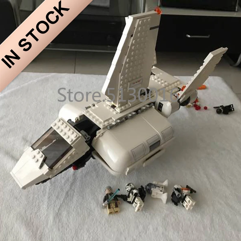 In stock 05147 Star Wars Imperial Landing Craft 75221 Space Ship Buliding Blocks 712pcs Bricks Shuttle Pilot Sandtrooper Kid Toy
In stock 05147 Star Wars Imperial Landing Craft 75221 Space Ship Buliding Blocks 712pcs Bricks Shuttle Pilot Sandtrooper Kid Toy