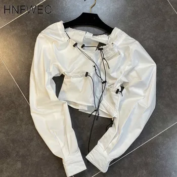 2020 Summer New Arrivals Long Sleeve Square Collar Drawstring Blouse Women Top Streetwear T357
2020 Summer New Arrivals Long Sleeve Square Collar Drawstring Blouse Women Top Streetwear T357