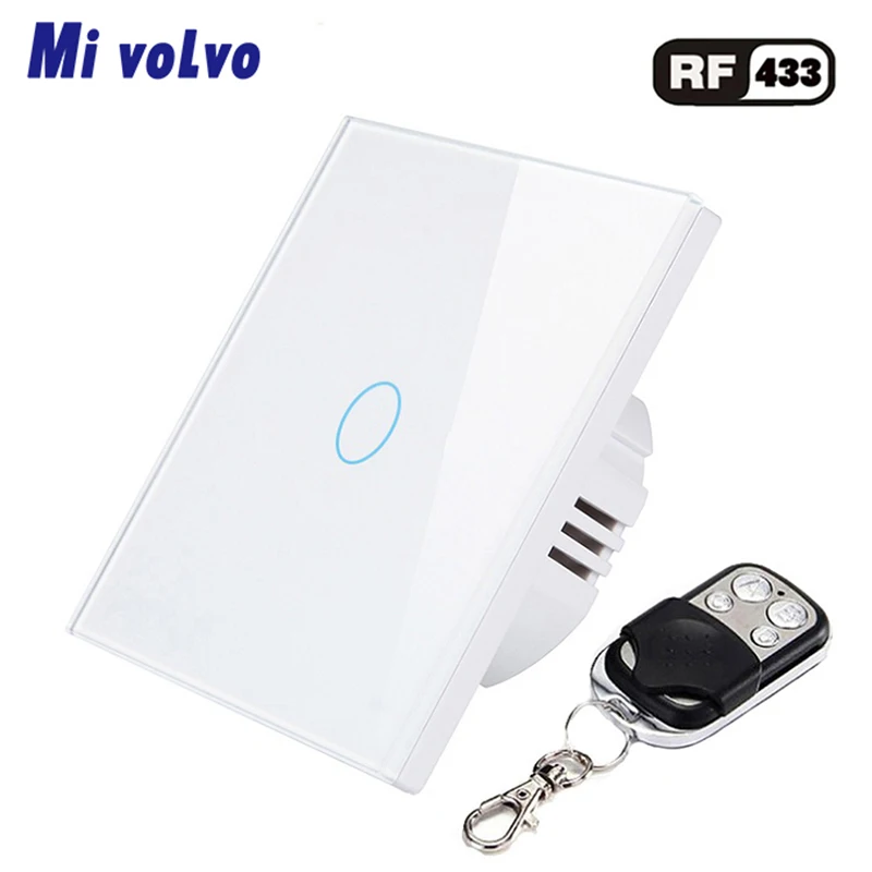 Mivolvo touch switch RF remote control EU standard AC110V 240V 1/2gang wall sticker crystal tempered glass light switch
Mivolvo touch switch RF remote control EU standard AC110V 240V 1/2gang wall sticker crystal tempered glass light switch