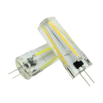 High Quality Silicone No Flicker G4 2W Filament LED Light Bulb AC DC 12V Replace Halogen Lamp Warm / Cold White For Chandelier
High Quality Silicone No Flicker G4 2W Filament LED Light Bulb AC DC 12V Replace Halogen Lamp Warm / Cold White For Chandelier