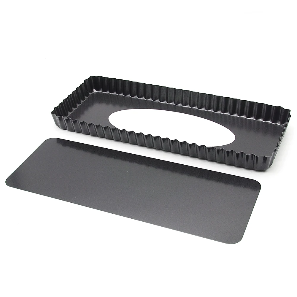 Baking Non-stick Fluted Tart Tin Tray Quiche Pan Practical Mold With Loose Base Rectangular Mini
Baking Non-stick Fluted Tart Tin Tray Quiche Pan Practical Mold With Loose Base Rectangular Mini