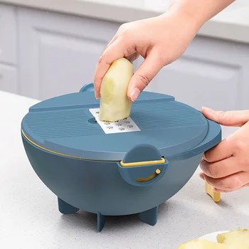Multifunctional Vegetable Grater Slicer Chopper with Drain Basket Veggie Cutter Drain Bowls Sets Kitchen Tool LB88
Multifunctional Vegetable Grater Slicer Chopper with Drain Basket Veggie Cutter Drain Bowls Sets Kitchen Tool LB88