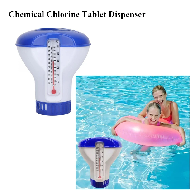 Chemical Floater Floating Swimming Pool Floating Chemical Chlorine Tablet Dispenser Swimming Pool Thermometer Accessories
Chemical Floater Floating Swimming Pool Floating Chemical Chlorine Tablet Dispenser Swimming Pool Thermometer Accessories