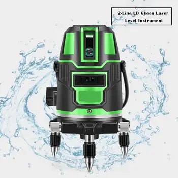 2 Lines Self-leveling Green Laser Level 360 Horizontal Vertical Instruments Laser Level Detector For Construction Tool
2 Lines Self-leveling Green Laser Level 360 Horizontal Vertical Instruments Laser Level Detector For Construction Tool