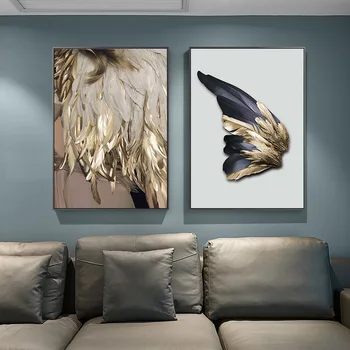 Nordic Style Golden Wings Feathers Canvas Painting on The Wall Art Posters and Prints Scandinavian Picture for Living Room Decor
Nordic Style Golden Wings Feathers Canvas Painting on The Wall Art Posters and Prints Scandinavian Picture for Living Room Decor