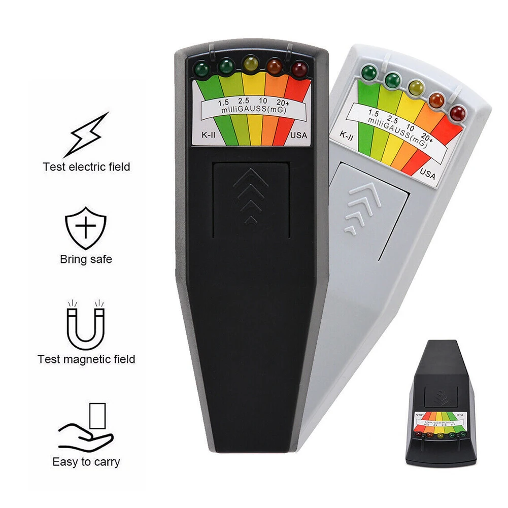 Portable 5 LED EMF Gauss Meter Magnetic Field Detector Ghost Hunting Paranormal Equipment Tester
Portable 5 LED EMF Gauss Meter Magnetic Field Detector Ghost Hunting Paranormal Equipment Tester