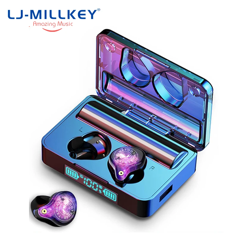 TWS Wireless Bluetooth Earphone 9D Stereo Headset Touch Control Bluetooth 5.0 Earphone With 3600mAh Charging Case MS10
TWS Wireless Bluetooth Earphone 9D Stereo Headset Touch Control Bluetooth 5.0 Earphone With 3600mAh Charging Case MS10