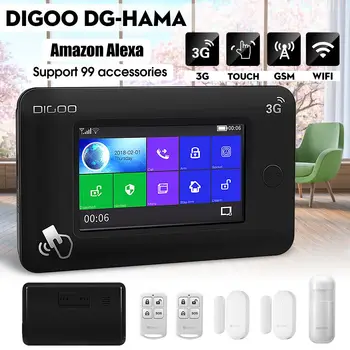 DG-HAMA Home Security Alarm System 3G Version Touch Screen Smart Security Alarm System Kits GSM WIFI Connection EU/UK/US Plug
DG-HAMA Home Security Alarm System 3G Version Touch Screen Smart Security Alarm System Kits GSM WIFI Connection EU/UK/US Plug