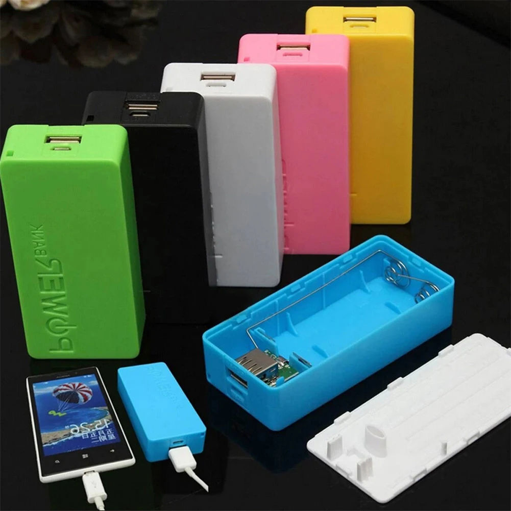 5600mAh DIY 2X 18650 USB Power Bank Box Battery Charger Case For iPhone Smart Phone MP3 Electronic Mobile Charging |
