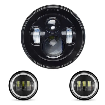 7'' 48W Led Sealed Beam Motorcycle Headlight with 2 Pcs 4.5'' Fog Halo Ring Driving Light
7'' 48W Led Sealed Beam Motorcycle Headlight with 2 Pcs 4.5'' Fog Halo Ring Driving Light