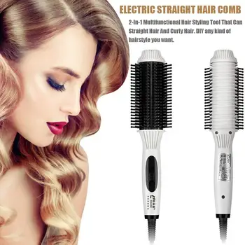 Hair Curler Anti-scald Iron For Corrugation Professional Curling US/EU/UK Plug Two-In-One Straightening Brush Tool Electric
Hair Curler Anti-scald Iron For Corrugation Professional Curling US/EU/UK Plug Two-In-One Straightening Brush Tool Electric