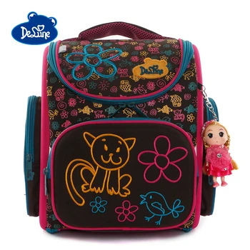 Delune Orthopedic School Backpack For a Girl Boy 3D Coffee Cat Pattern Children Orthopedic Backpack Satchel Mochila Infantil 1-3
Delune Orthopedic School Backpack For a Girl Boy 3D Coffee Cat Pattern Children Orthopedic Backpack Satchel Mochila Infantil 1-3