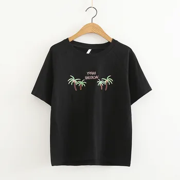 Print Loose T Shirt Women Round Neck Short Sleeve Summer 2018 Fashion Shirt
Print Loose T Shirt Women Round Neck Short Sleeve Summer 2018 Fashion Shirt