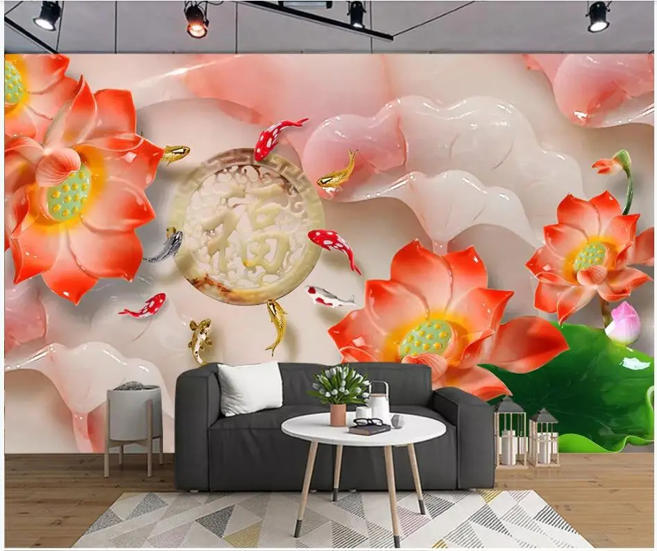 WDBH 3d photo wallpaper custom mural Beautiful jade carving flower fish painting home decor living room wallpaper for walls 3 d
WDBH 3d photo wallpaper custom mural Beautiful jade carving flower fish painting home decor living room wallpaper for walls 3 d