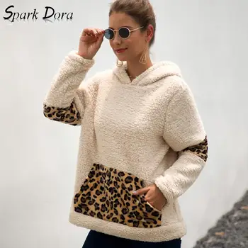 SparkDora Tik-Tok Latest Trend Women Hoodies Pocket Leopard Print Hooded Sweatshirt Autumn Winter Pullover Splice Female Tops
SparkDora Tik-Tok Latest Trend Women Hoodies Pocket Leopard Print Hooded Sweatshirt Autumn Winter Pullover Splice Female Tops