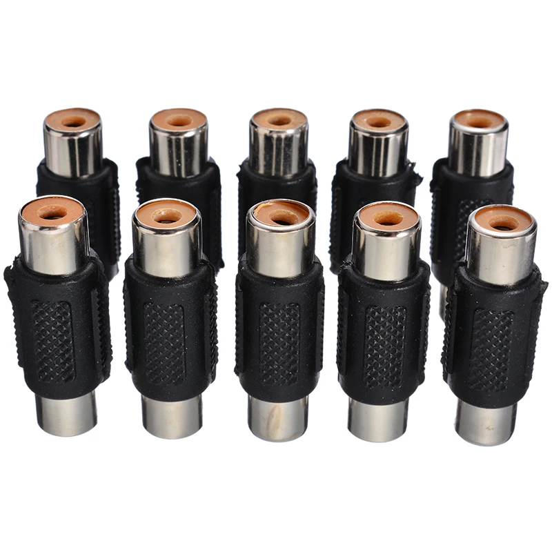 10pcs/lot RCA Female To Female AV Audio Video Plug Jack Extension Cable Connector RCA Coupler Adapter Audio Connecter
10pcs/lot RCA Female To Female AV Audio Video Plug Jack Extension Cable Connector RCA Coupler Adapter Audio Connecter
