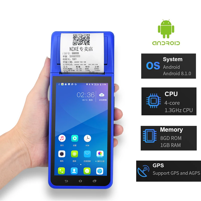 Handheld Smart PDA Android 8.1 POS Terminal 1D 2D Barcode Scanner WiFi 5G internet Bluetooth GPS PDA Bar codes Reader
Handheld Smart PDA Android 8.1 POS Terminal 1D 2D Barcode Scanner WiFi 5G internet Bluetooth GPS PDA Bar codes Reader