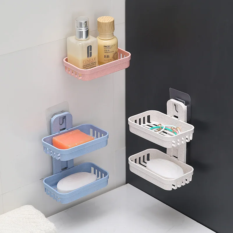 Non-marking Double-layer Hollow Soap Holder Bathroom Drain Soap Box Strong Suction Cup Without Punching
Non-marking Double-layer Hollow Soap Holder Bathroom Drain Soap Box Strong Suction Cup Without Punching