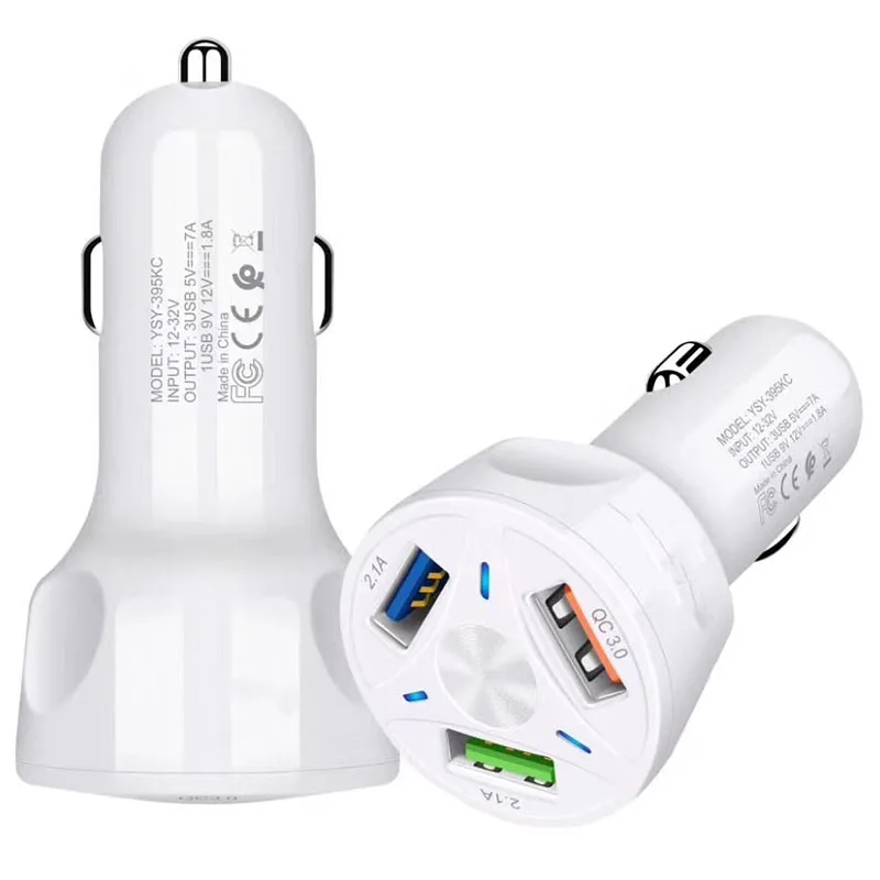 Phone QC 3.0 Charger Car Quick Charger 3 Port USB 35W Multi Protection Charging Safe Stable For iphone Huawei Samsung Xiaomi
Phone QC 3.0 Charger Car Quick Charger 3 Port USB 35W Multi Protection Charging Safe Stable For iphone Huawei Samsung Xiaomi