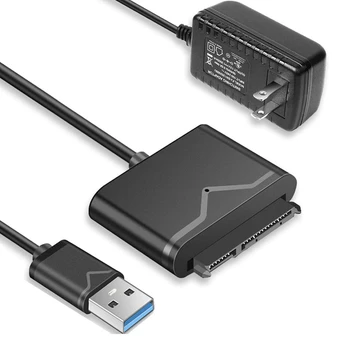 USB to SATA Adapter USB 3.0 to Hard Drive Converter Cable Compatible 2.5 3.5 Inch Hard Drive Disk SSD HDD US Plug
USB to SATA Adapter USB 3.0 to Hard Drive Converter Cable Compatible 2.5 3.5 Inch Hard Drive Disk SSD HDD US Plug