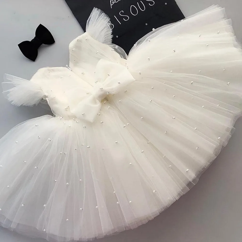 

Lace Tulle Kids Flower Girl Dresses for Wedding Birthday Pageant Princess Gown First Communion Vestidos De Nina De Las Flores