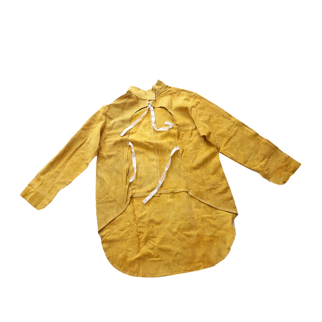Long Welding Apron Resistant Flame Water Resistant Artificial Skin Long Welding Apron Resistant Flame Water Resistant Artificial Skin