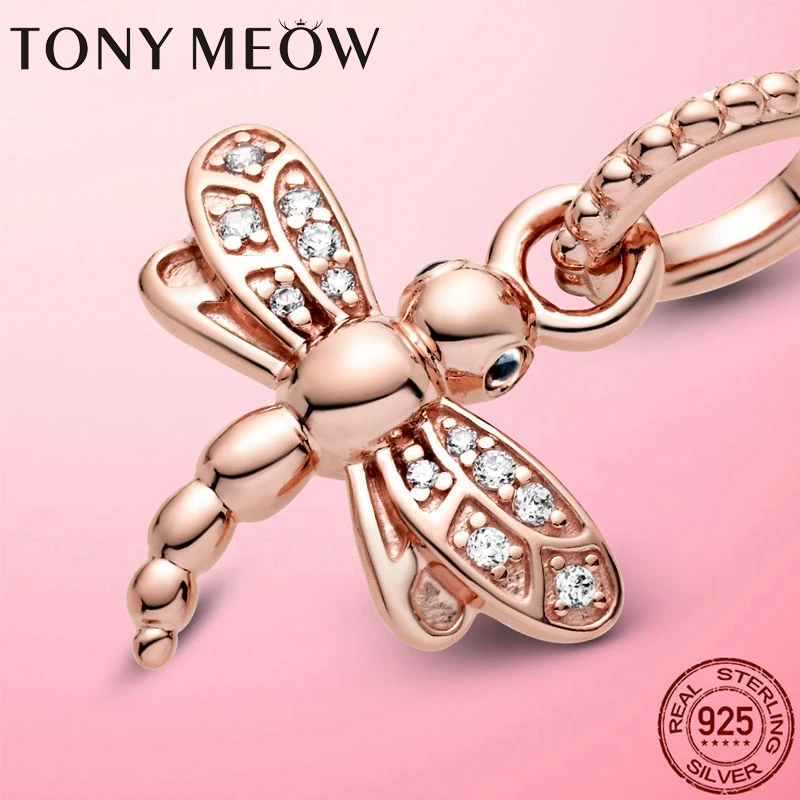 Dragonfly Charm 925 Sterling Silver & Rose Dragonfly Pendant Charm Beads Fit Original Pandora Bracelet Silver S925 Jewelry
Dragonfly Charm 925 Sterling Silver & Rose Dragonfly Pendant Charm Beads Fit Original Pandora Bracelet Silver S925 Jewelry