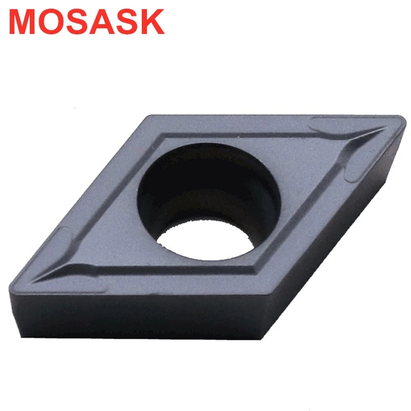 MOSASK DCMT 10 шт. DCMT11T304 ZM30 обработка нержавеющей стали вольфрамовые вставки из цементированного карбида|Токарный