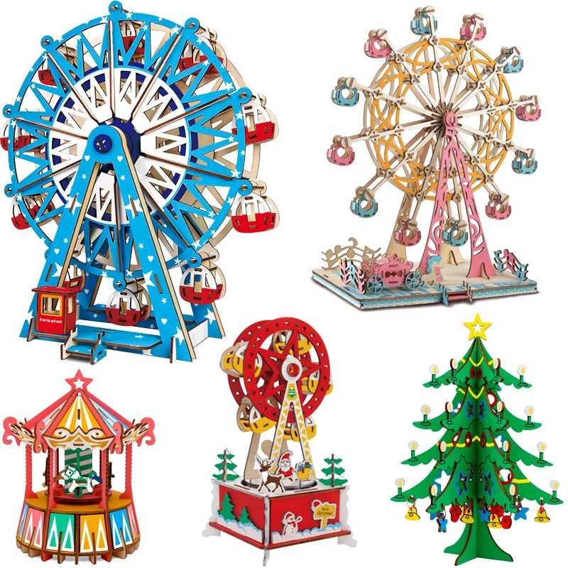 DIY 3D Laser Cutting Wooden Ferris Wheel Puzzle Game Gift for Children Kids Model Building Kits Hand Made Jigsaw Toy
DIY 3D Laser Cutting Wooden Ferris Wheel Puzzle Game Gift for Children Kids Model Building Kits Hand Made Jigsaw Toy