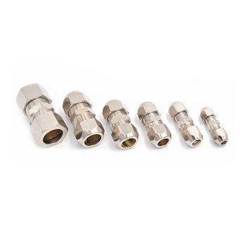 Compression Ferrule Tube Fitting 4-16mm Brass Pipe Double Card Set Copper Joints Tubing Nut Lock Double Straight
Compression Ferrule Tube Fitting 4-16mm Brass Pipe Double Card Set Copper Joints Tubing Nut Lock Double Straight