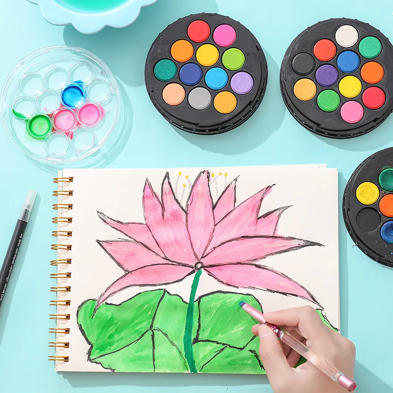 12/24/36/48 Colors Watercolor Paint Set for Students Beginners Painting Drawing Portable Round Solid Gouache Painting Tools 2020
12/24/36/48 Colors Watercolor Paint Set for Students Beginners Painting Drawing Portable Round Solid Gouache Painting Tools 2020