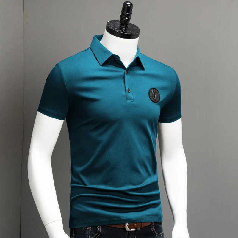 England Style Men Polo Men Short Sleeve Polo Shirt Letter Badge Polo New Clothing Summer Fashion Cotton Men Tops
England Style Men Polo Men Short Sleeve Polo Shirt Letter Badge Polo New Clothing Summer Fashion Cotton Men Tops