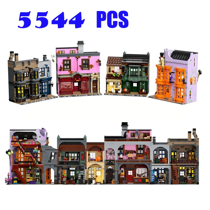 New Diagon Alley Commercial Street Model Brick Plug-in Compatible with 75978 Classic Movie Series Scene Building Block DIY Gift
New Diagon Alley Commercial Street Model Brick Plug-in Compatible with 75978 Classic Movie Series Scene Building Block DIY Gift
