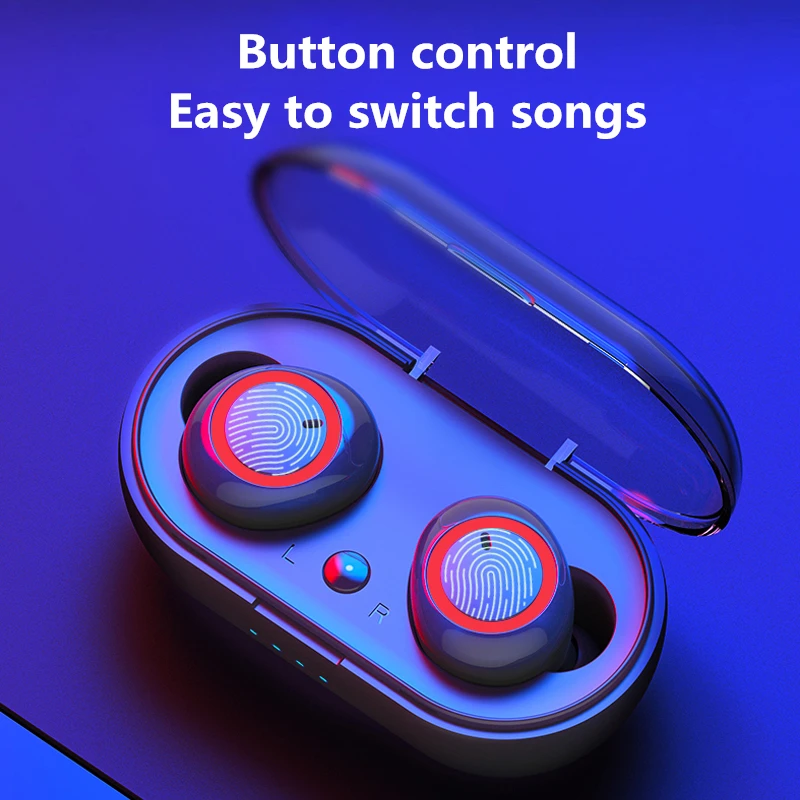 Wireless Headphones Bluetooth V5.0 Earphones 230mAh Charging Box with Microphone Waterproof Headphone Touch Control
Wireless Headphones Bluetooth V5.0 Earphones 230mAh Charging Box with Microphone Waterproof Headphone Touch Control