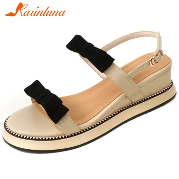 Karinluna New Arrivals Genuine Cow Leather Buckle Strap Summer Sandals Woman Shoes Open Toe Sweet Bowtie Shoes Women Sandals 
Karinluna New Arrivals Genuine Cow Leather Buckle Strap Summer Sandals Woman Shoes Open Toe Sweet Bowtie Shoes Women Sandals