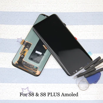 For Samsung Galaxy S8 plus G950F G950A G955f G955u lcd display with touch screen Digitizer Screen Free Tape 
For Samsung Galaxy S8 plus G950F G950A G955f G955u lcd display with touch screen Digitizer Screen Free Tape