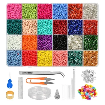 14126PC Bead Kit Mixed Color Glass Bead DIY Bracelet Necklace Material Bracelet Jewellery Making and Crafts for Bracelet Elastic
14126PC Bead Kit Mixed Color Glass Bead DIY Bracelet Necklace Material Bracelet Jewellery Making and Crafts for Bracelet Elastic