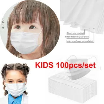 100pcs Kids Disaposable Protective Face Masks 3ply Anti Dust Safety Earloop Respirator
100pcs Kids Disaposable Protective Face Masks 3ply Anti Dust Safety Earloop Respirator