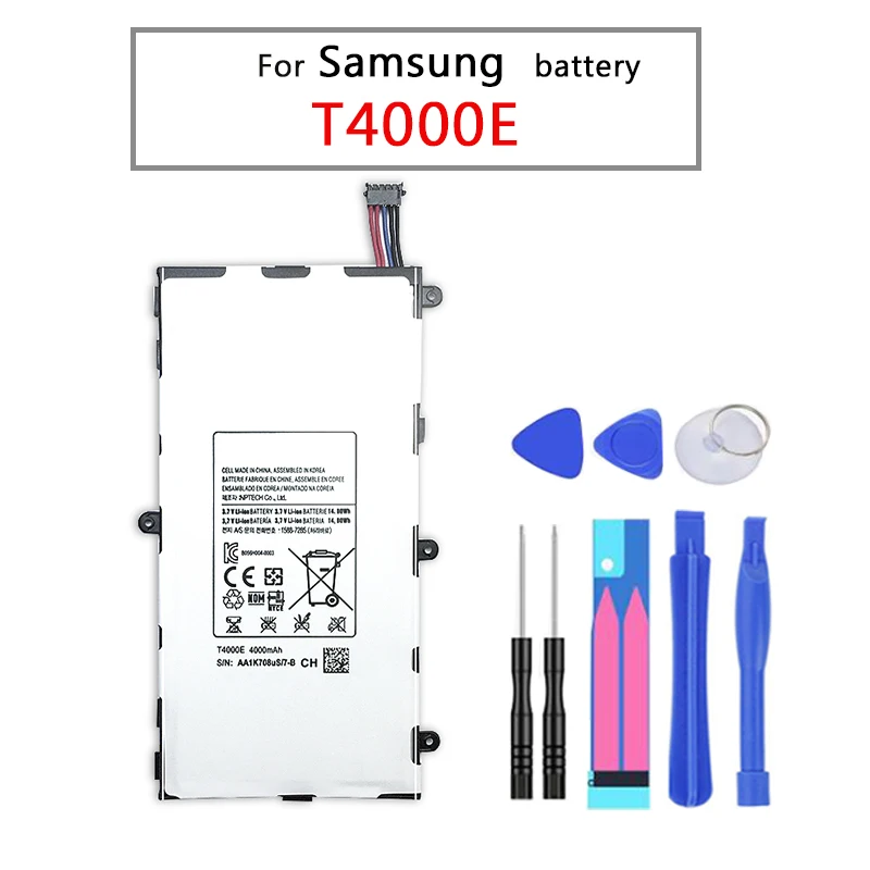 1x4000 мАч T4000E запасная батарея для Samsung Galaxy Tab Tablet 3 7 0 T211 T210 T215 T210R T217A SM-T210R T2105 P3210 P3200 |