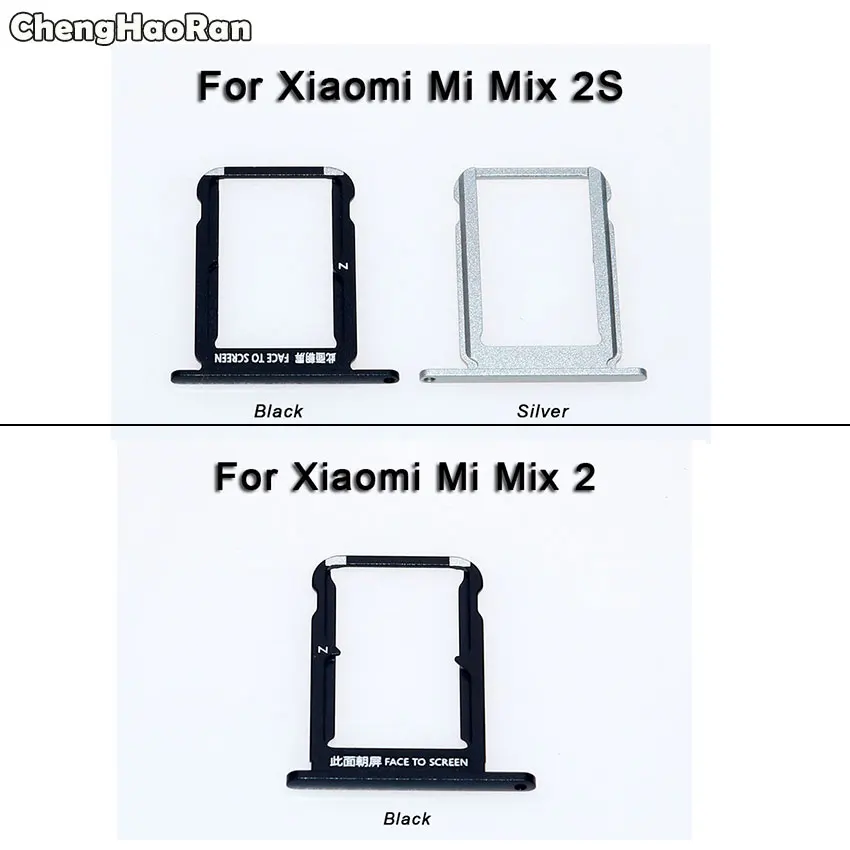 ChengHaoRan Black Silver New SIM Card Tray Slot Aadapter For Xiaomi Mi MIX 2 2S Mix2 Mix2s Sim Card Holder Replacement Parts
ChengHaoRan Black Silver New SIM Card Tray Slot Aadapter For Xiaomi Mi MIX 2 2S Mix2 Mix2s Sim Card Holder Replacement Parts