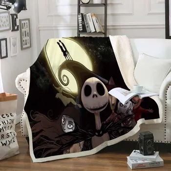 Nightmare Before Christmas Blanket Sugar Skull Warm Sofa Throw Blanket for Kids Boys Bedroom Car Travel Blanket Child Bed Linen 
Nightmare Before Christmas Blanket Sugar Skull Warm Sofa Throw Blanket for Kids Boys Bedroom Car Travel Blanket Child Bed Linen