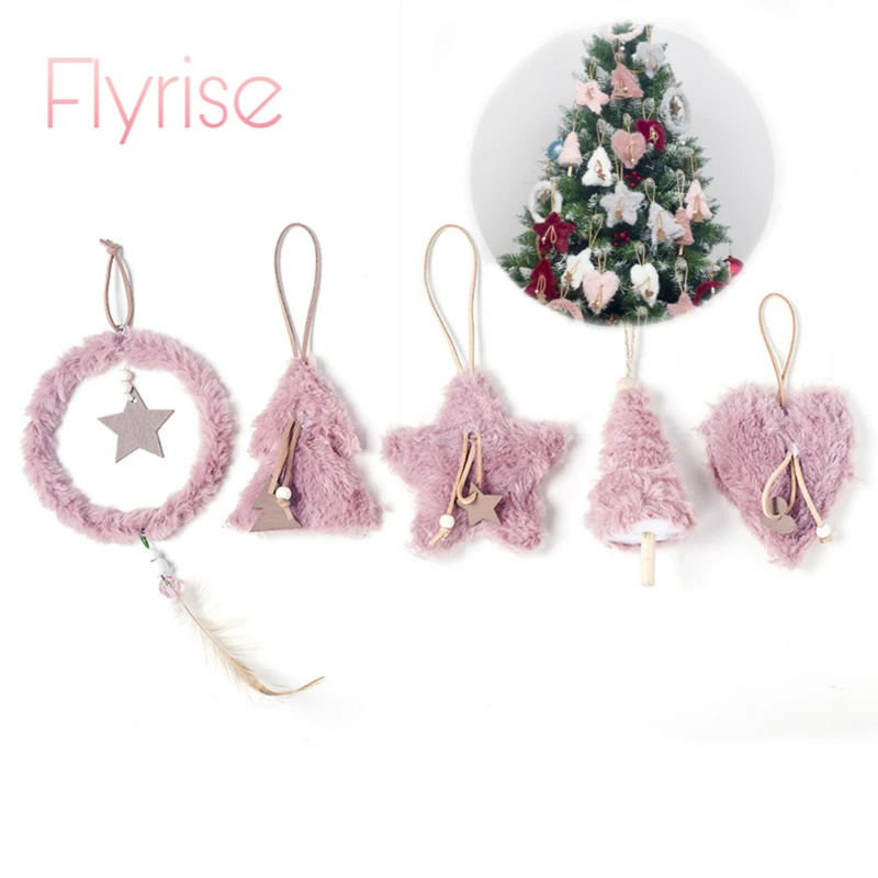5pcs/set Christmas plush decorative pendant Creative Christmas Tree Hanging Pendant Pink White Heart Star Feather Home Ornament
5pcs/set Christmas plush decorative pendant Creative Christmas Tree Hanging Pendant Pink White Heart Star Feather Home Ornament