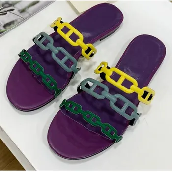 Summer Beach Women's Slippers Chains 2020 New Flat Slippers for Women Sandals Casual Shoes Outdoor Ladies Fashion Design Ins Hot
Summer Beach Women's Slippers Chains 2020 New Flat Slippers for Women Sandals Casual Shoes Outdoor Ladies Fashion Design Ins Hot