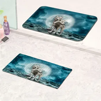 Animal Wolf Pattern Non-slip Carpet Bath Mat Floor Mat Foot Mat PVC Non-slip Mat 
Animal Wolf Pattern Non-slip Carpet Bath Mat Floor Mat Foot Mat PVC Non-slip Mat