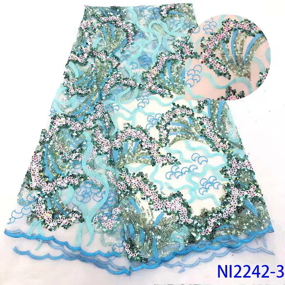 Nigerian Lace Fabric with Sequins African French Tulle Lace Fabrics Embroidery Sequins Fabric for Wedding Party Dresses NI2242
Nigerian Lace Fabric with Sequins African French Tulle Lace Fabrics Embroidery Sequins Fabric for Wedding Party Dresses NI2242