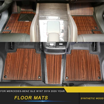 For Mercedes-Benz GLE W167 2019 2020 Car Accessories Floor Mats Set for Front 2nd Row Synthetic Wood Tray Pad Foot Mat Carpets
For Mercedes-Benz GLE W167 2019 2020 Car Accessories Floor Mats Set for Front 2nd Row Synthetic Wood Tray Pad Foot Mat Carpets