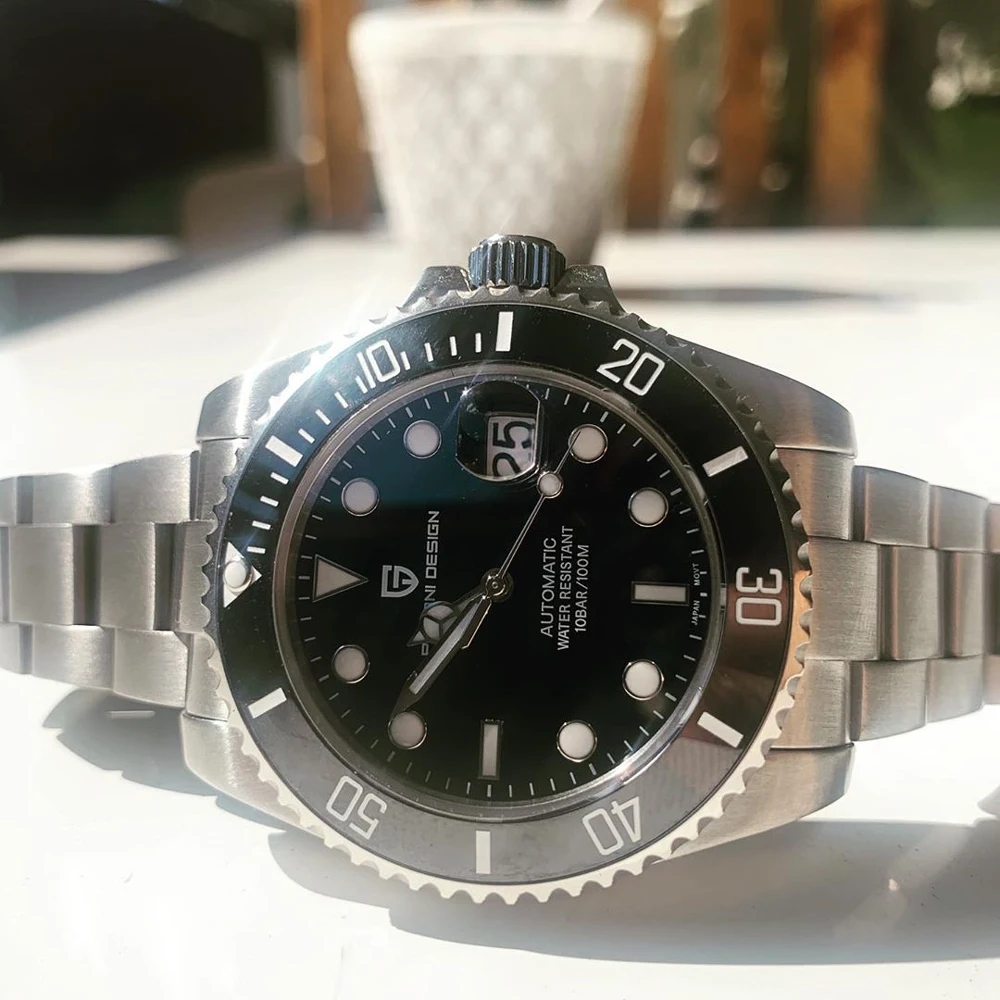 Pagani design Diver Watch Men Sapphire Watch Automatic Mechanical Watches Man Stainless Steel Waterproof 100M Sport Wrsitwatch
Pagani design Diver Watch Men Sapphire Watch Automatic Mechanical Watches Man Stainless Steel Waterproof 100M Sport Wrsitwatch