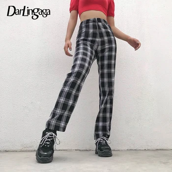 Darlingaga Casual Straight Pockets Plaid Pants 2020 Women Trousers High Waist Checkered Pants Harajuku Baggy Sweatpants Pantalon
Darlingaga Casual Straight Pockets Plaid Pants 2020 Women Trousers High Waist Checkered Pants Harajuku Baggy Sweatpants Pantalon