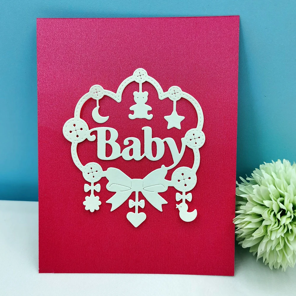 

Baby Metal Cutting Dies for DIY Scrapbooking Album Cardmaking Decorative Embossing Making Greeting Card Photo Paper Craft Gift