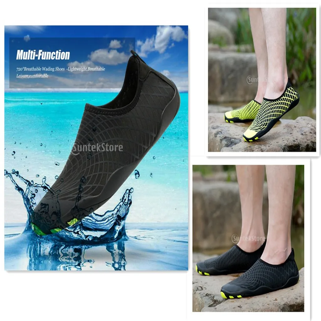 Mens Water Shoes Aqua Sock Yoga Exercise Pool Beach Dance Swim Slip On Surf Mens Water Shoes Aqua Sock Yoga Exercise Pool Beach Dance Swim Slip On Surf